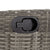 7 Piece Garden Dining Set with Cushions Grey Poly Rattan