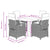 5 Piece Garden Dining Set with Cushions Beige Poly Rattan