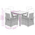 5 Piece Garden Dining Set with Cushions Black Poly Rattan