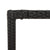 7 Piece Garden Dining Set with Cushions Black Poly Rattan