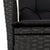 9 Piece Garden Dining Set with Cushions Black Poly Rattan