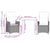 3 Piece Garden Dining Set with Cushions Grey Poly Rattan