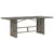9 Piece Garden Dining Set with Cushions Grey Poly Rattan