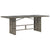 9 Piece Garden Dining Set with Cushions Grey Poly Rattan