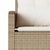 6 Piece Garden Sofa Set with Cushions L-shaped Beige Poly Rattan