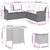 6 Piece Garden Sofa Set with Cushions L-shaped Beige Poly Rattan