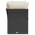 Garden Sofa with Cushions 2-Seater Black Poly Rattan