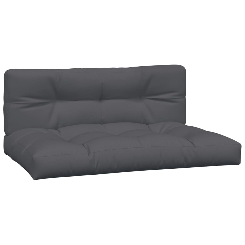 Garden Pallet Middle Sofas with Cushions 2 pcs Solid Wood Acacia