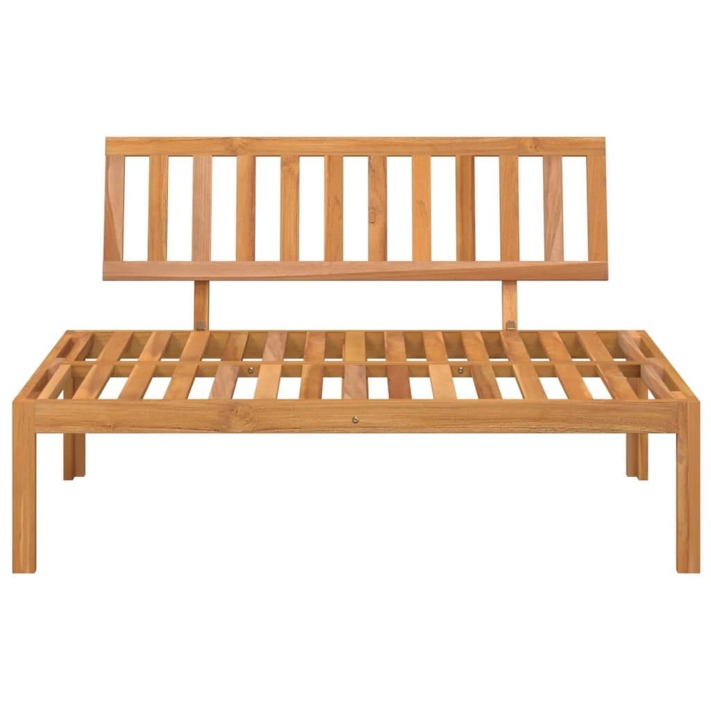 Garden Pallet Middle Sofa Solid Wood Acacia