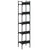 Bookshelf 5-Tier Black 35x30x174 cm Engineered Wood