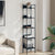 Bookshelf 5-Tier Black 35x30x174 cm Engineered Wood