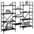 Bookshelf Black 160x28.5x136.5 cm Engineered Wood