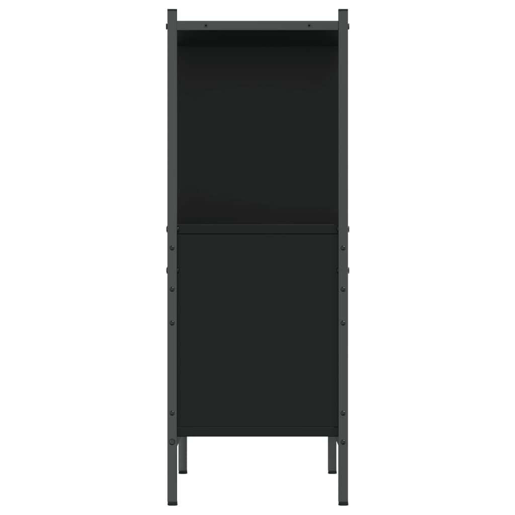 Bookcase Black 72x28x77.5 cm Engineered Wood