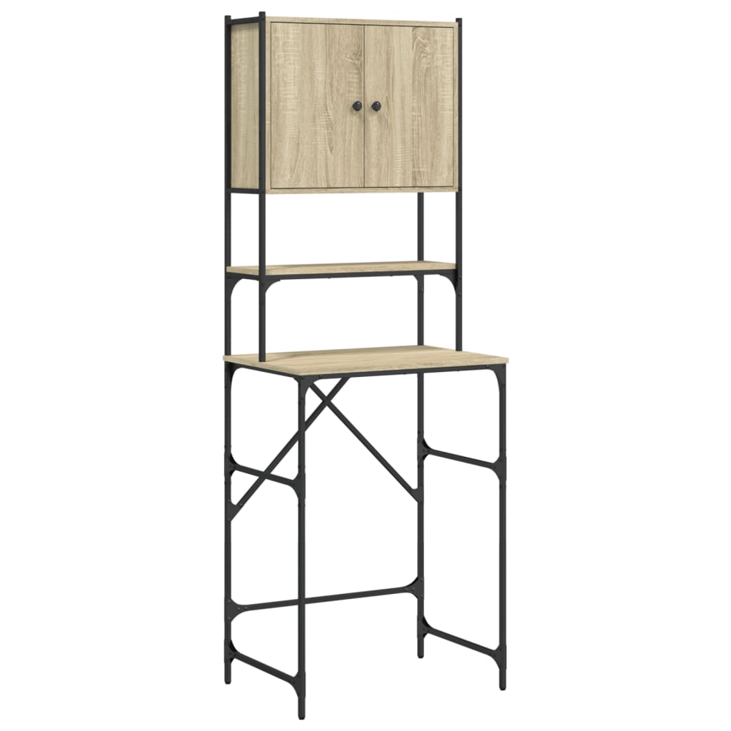 Washing Machine Cabinet Sonoma Oak 68x48.5x194 cm Engineered Wood