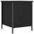 Storage Bench Black 40x42.5x50 cm Engineered Wood