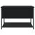 Storage Bench Black 70x42.5x47 cm Engineered Wood