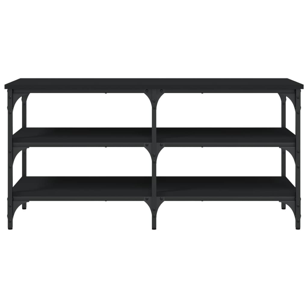 Shoe Bench Black 100x38.5x49 cm Engineered Wood