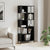 Bookcase Black 72x28x172 cm Engineered Wood