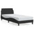 Bed Frame without Mattress Black 90x190 cm Velvet