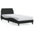 Bed Frame without Mattress Black 90x190 cm Faux Leather