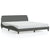 Bed Frame without Mattress Dark Grey 183x203 cm King Fabric