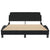 Bed Frame without Mattress Black 137x187 cm Double Fabric