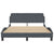 Bed Frame without Mattress Dark Grey 137x187 cm Double Velvet