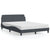 Bed Frame without Mattress Dark Grey 137x187 cm Double Velvet