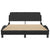 Bed Frame without Mattress Black 137x187 cm Double Faux Leather