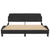 Bed Frame without Mattress Black 152x203 cm Queen Velvet