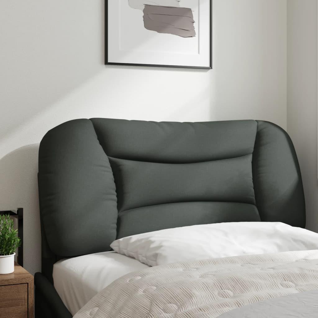 Headboard Cushion "Hvar" Dark Grey 90 cm Fabric