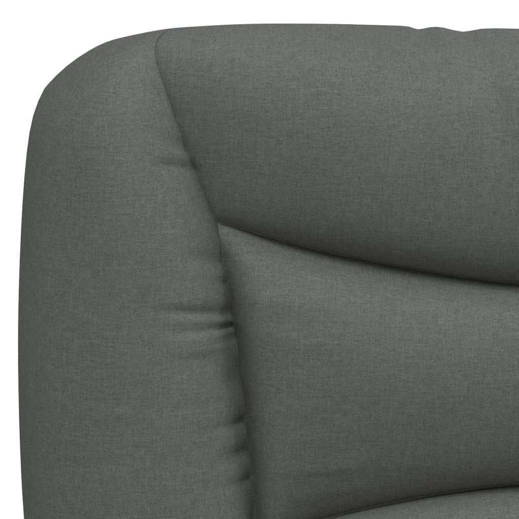 Headboard Cushion "Hvar" Dark Grey 90 cm Fabric