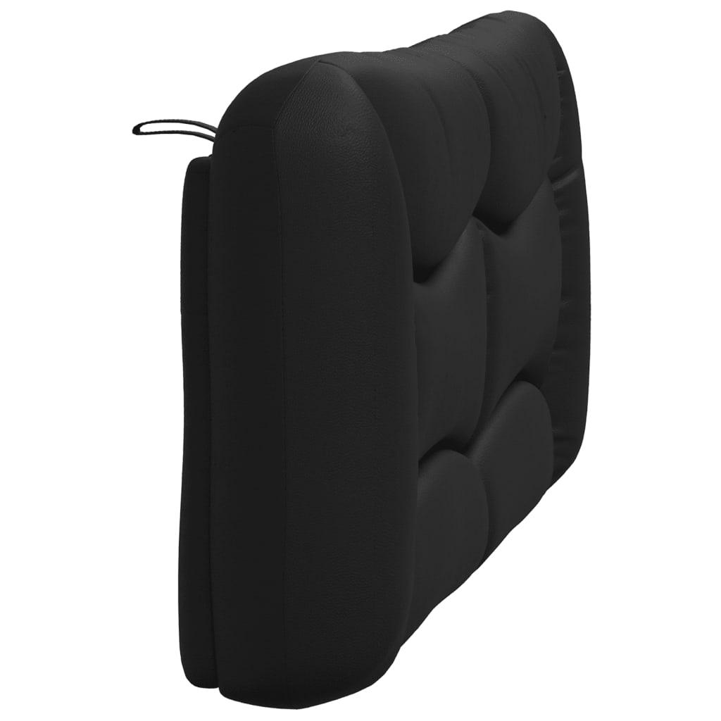 Headboard Cushion "Hvar" Black 137 cm Double Faux Leather