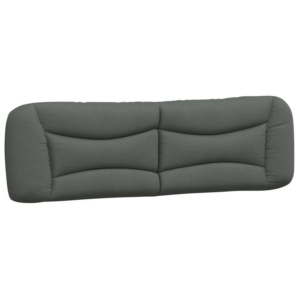 Headboard Cushion "Hvar" Dark Grey 180 cm Fabric
