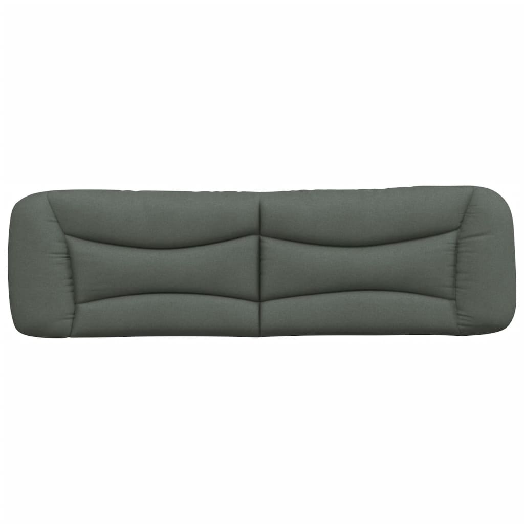 Headboard Cushion "Hvar" Dark Grey 180 cm Fabric