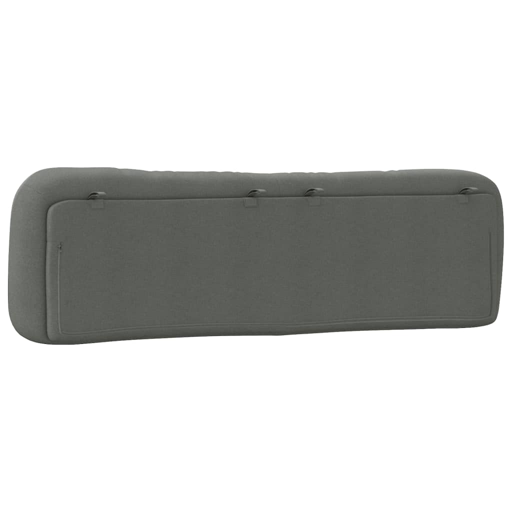 Headboard Cushion "Hvar" Dark Grey 180 cm Fabric