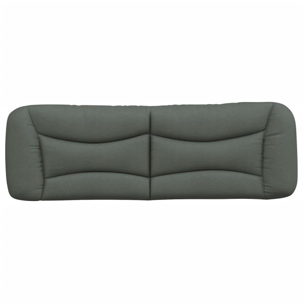 Headboard Cushion "Hvar" Dark Grey 153 cm Fabric
