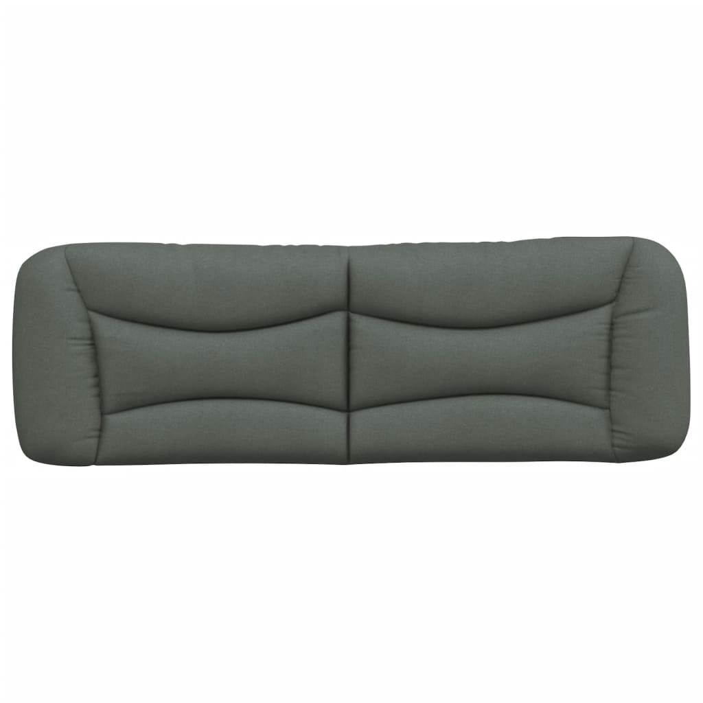 Headboard Cushion Dark Grey 153 cm Fabric