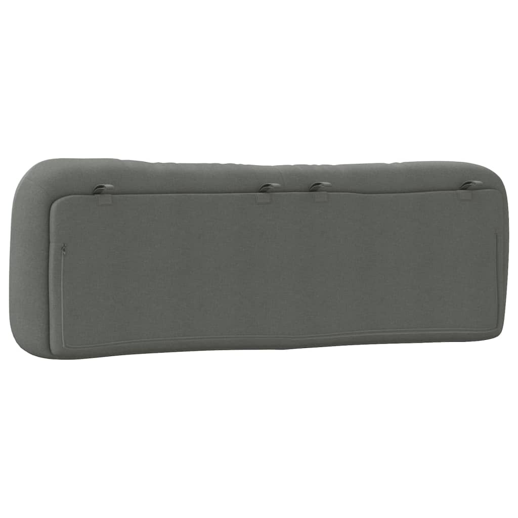 Headboard Cushion Dark Grey 153 cm Fabric