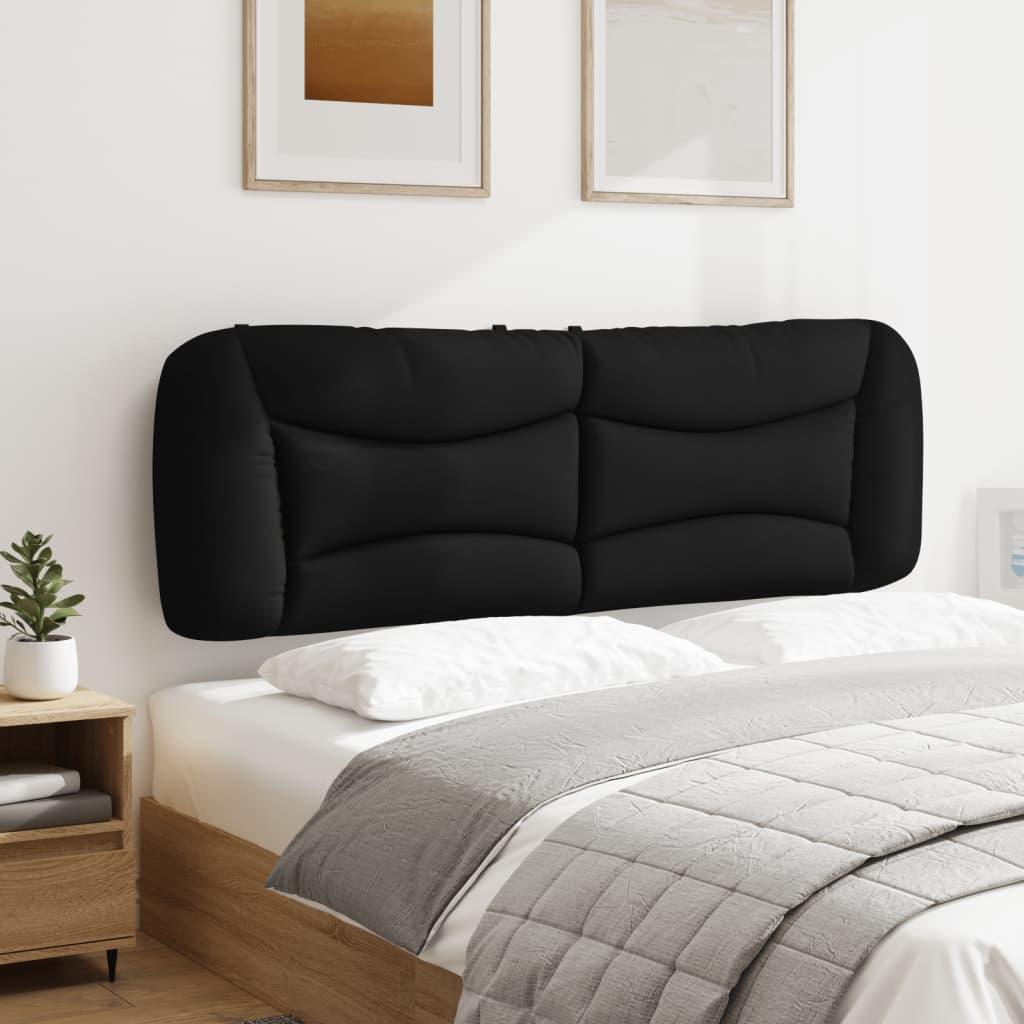 Headboard Cushion "Hvar" Black 153 cm Fabric