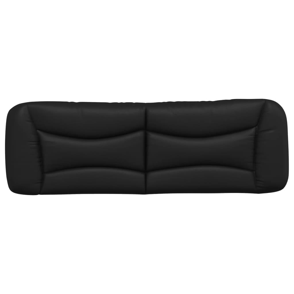 Headboard Cushion "Hvar" Black 153 cm Faux Leather