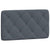 Headboard Cushion Dark Grey 90 cm Velvet