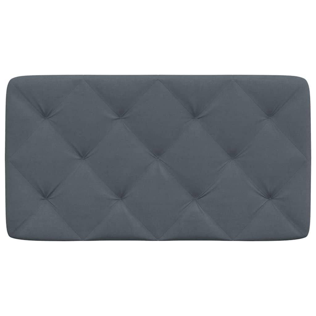 Headboard Cushion Dark Grey 90 cm Velvet