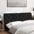 Headboard Cushion Black 153 cm Velvet