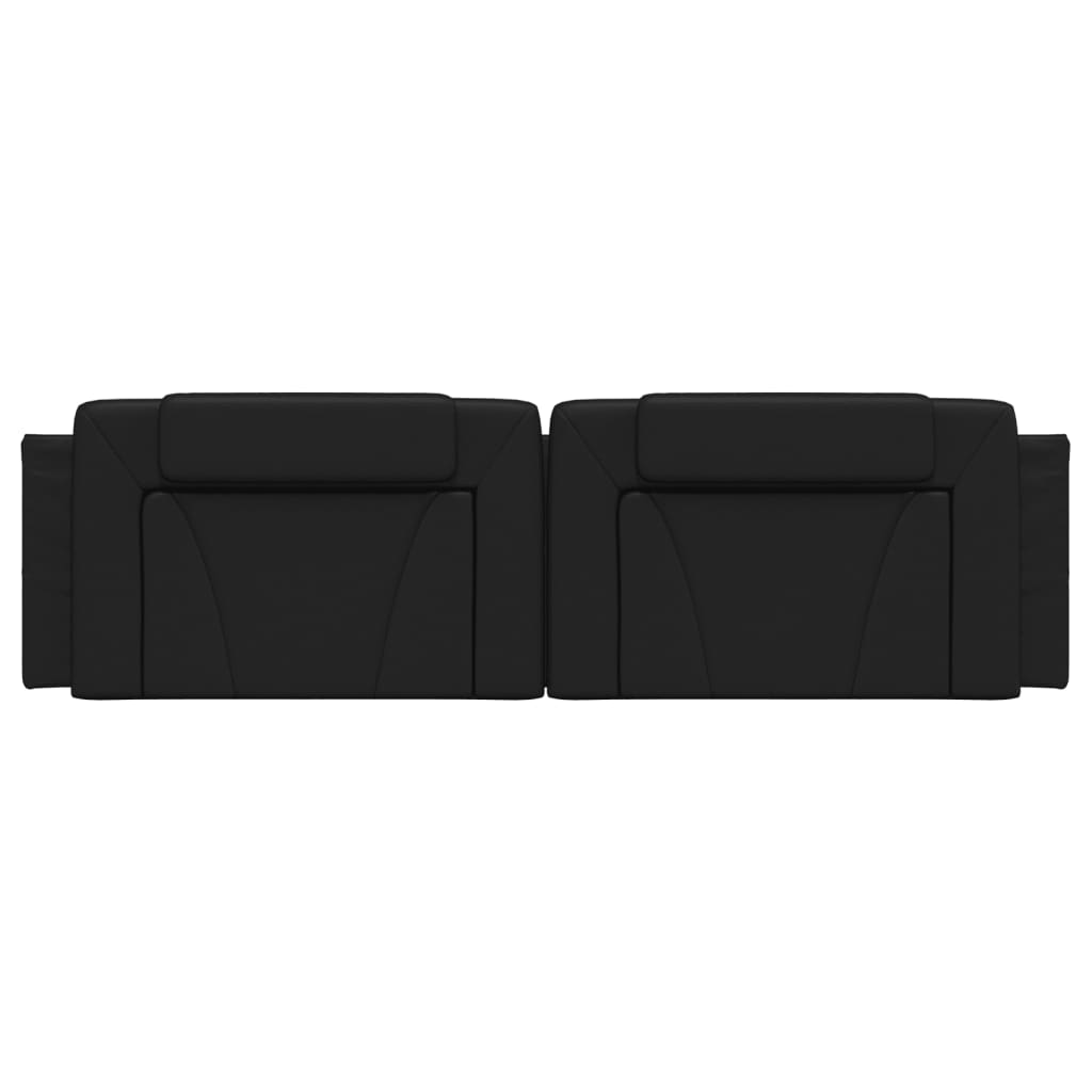 Headboard Cushion Black 183 cm Faux Leather