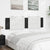 Headboard Cushion Black and White 183 cm Faux Leather