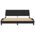 Bed Frame without Mattress "Hanko" Black 180x200 cm King Velvet