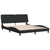 Bed Frame without Mattress Black 152x203 cm Queen Velvet