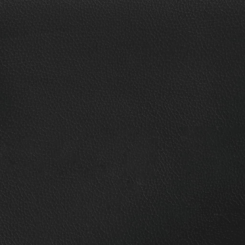 Bed Frame without Mattress "Hvar" Black 90x190 cm Faux Leather