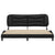 Bed Frame without Mattress "Hvar" Black and White 180x200 cm King Faux Leather
